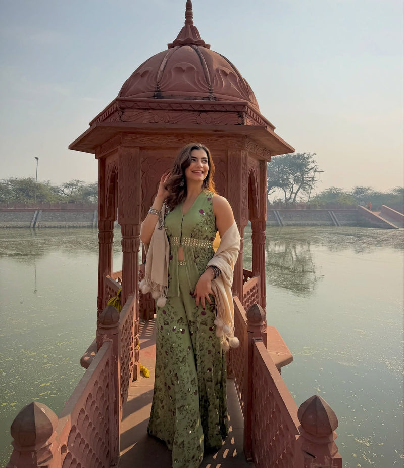 Smirti Bhaitja In Mint Pant Set