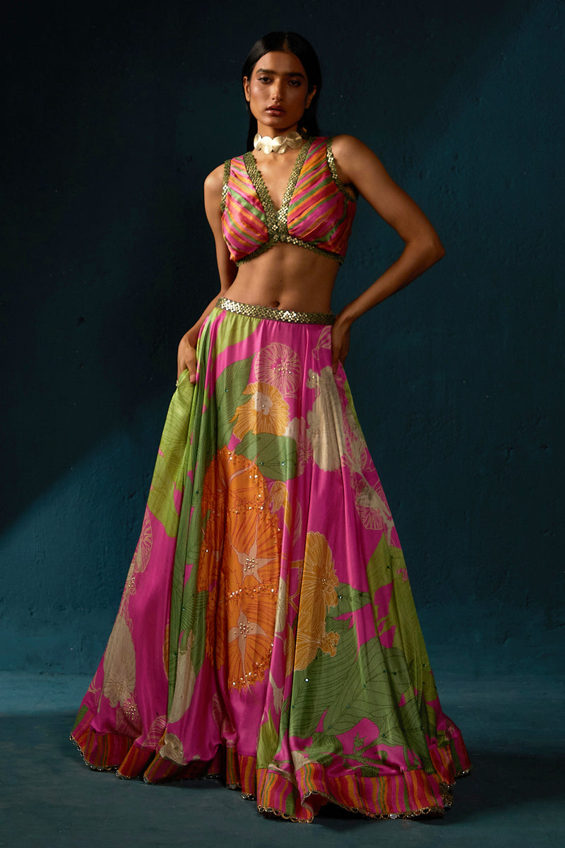 FUSCHIA PINK LEHENGA SET