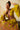Women's Designer Yellow Printed Tussar Lehenga | Basil Leaf 