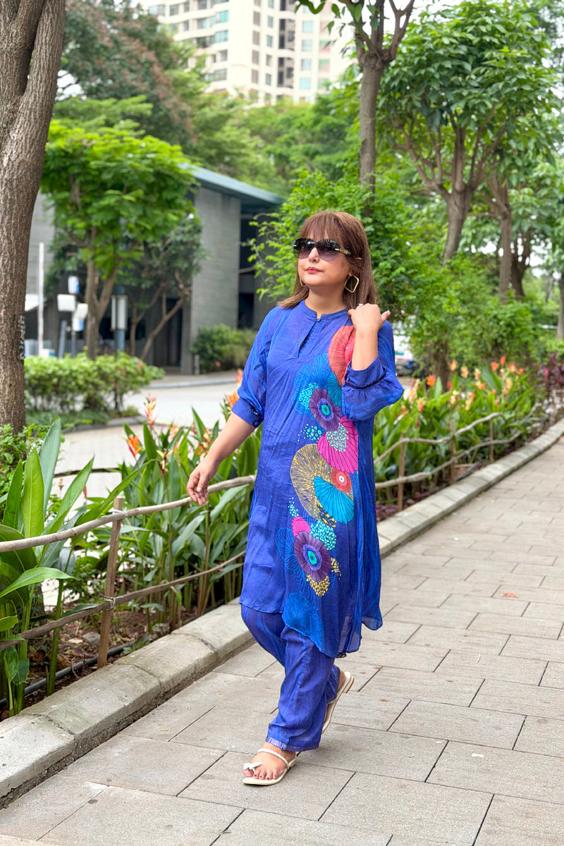 Hina Khan In Blue Co-Ord Set
