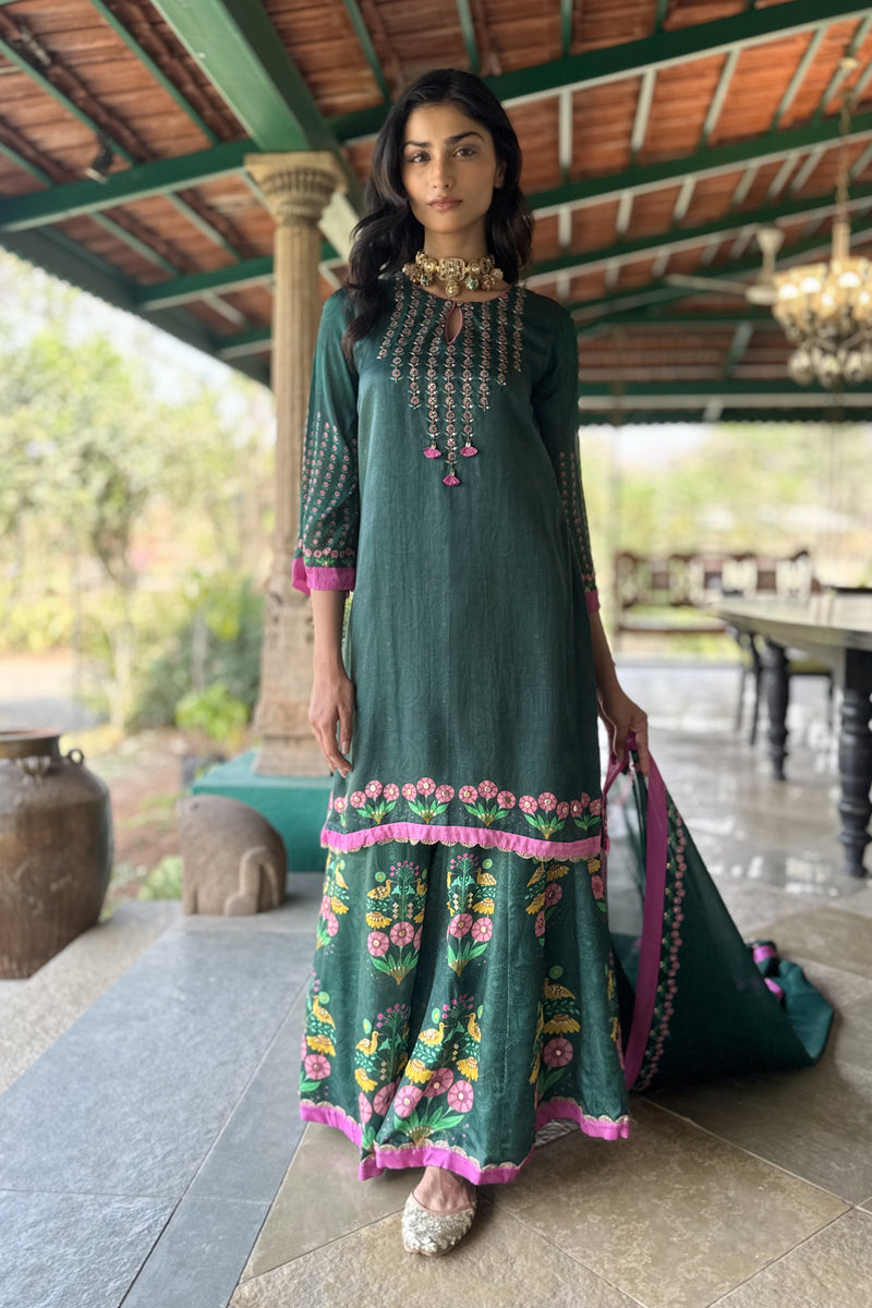 BGREEN SHARARA SET