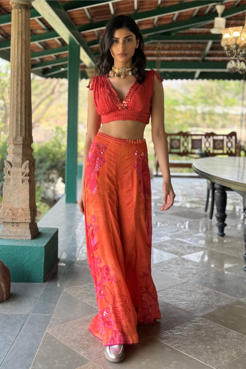 ORANGE PANT SET